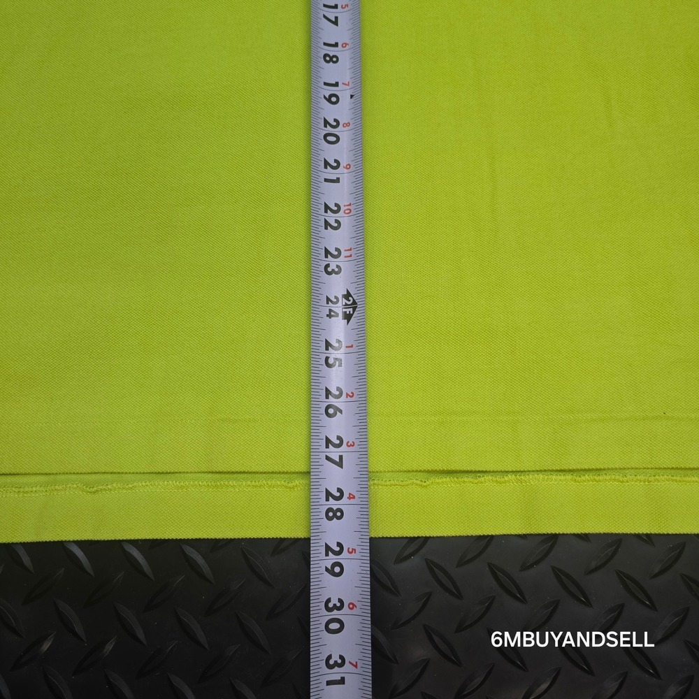 Polo Ralph Lauren Mens XXL Lime Green Pique Cotton Short Sleeve Polo‎ Shirt - Picture 10 of 10